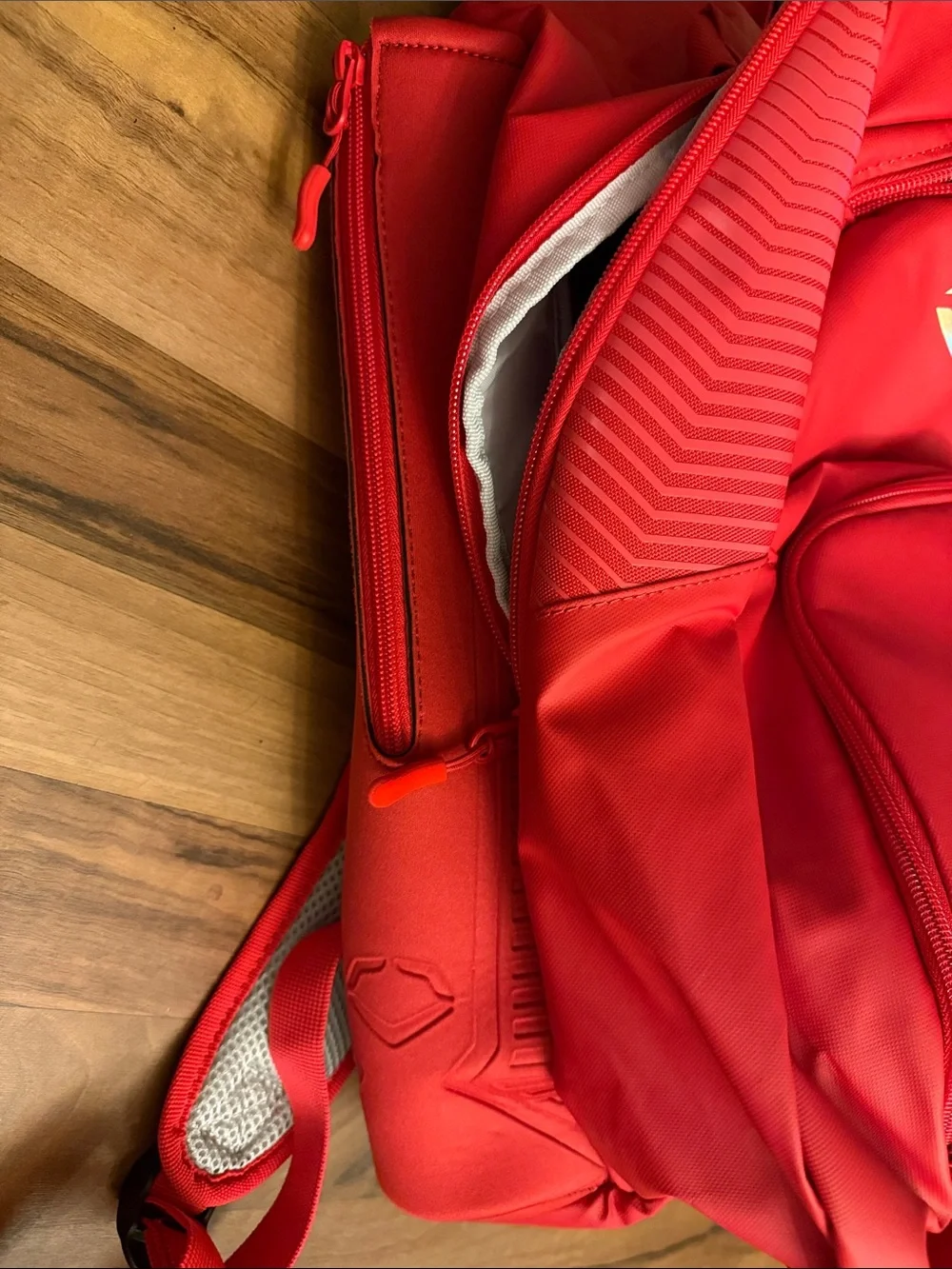 Evoshield Red Baseball Backpack